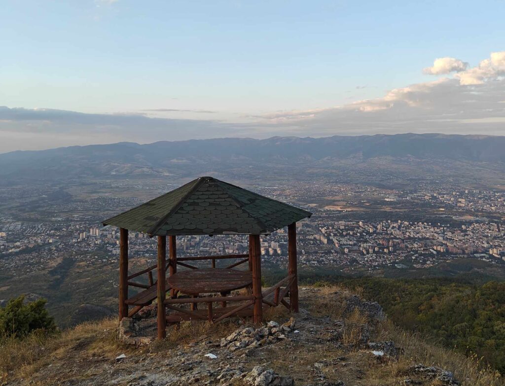 Mount Vodno Millennium Cross viewpoint