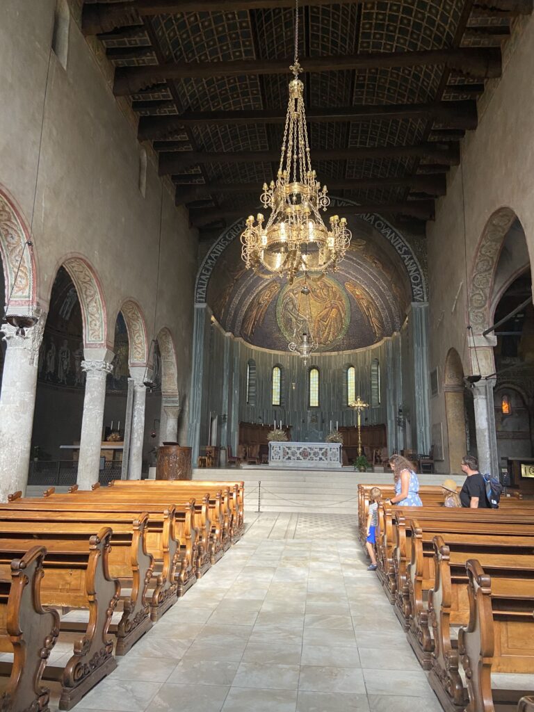 Inside Trieste Cathedral